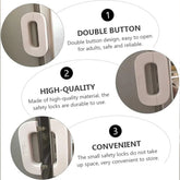 Double Button Refrigerator Door Lock – Easy & Secure